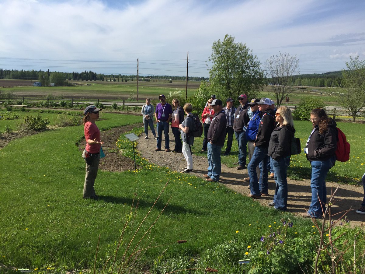 Tour 3- The Georgeson Botanical Garden - Teachers learned about the impact of the experiment station has on Alaska’s agriculture.