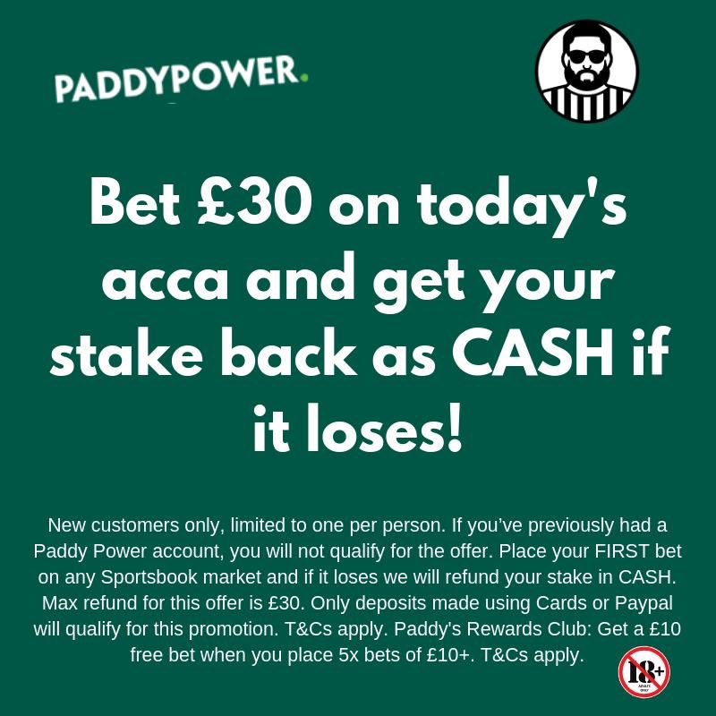 TheGeordieTips's tweet photo. IN-PLAY BET 2 COMING RIGHT UP! ⏰

Fancy a £30 RISK FREE bet to kickstart your challenge? You can get one with a Paddy Power account HERE ➡️ https://t.co/j9sOle7Te3

As always don’t worry if you missed the first bet, just get stuck in with my next! 💪

(18+, T&amp;C’s Apply) https://t.co/TUUEzVYzjn