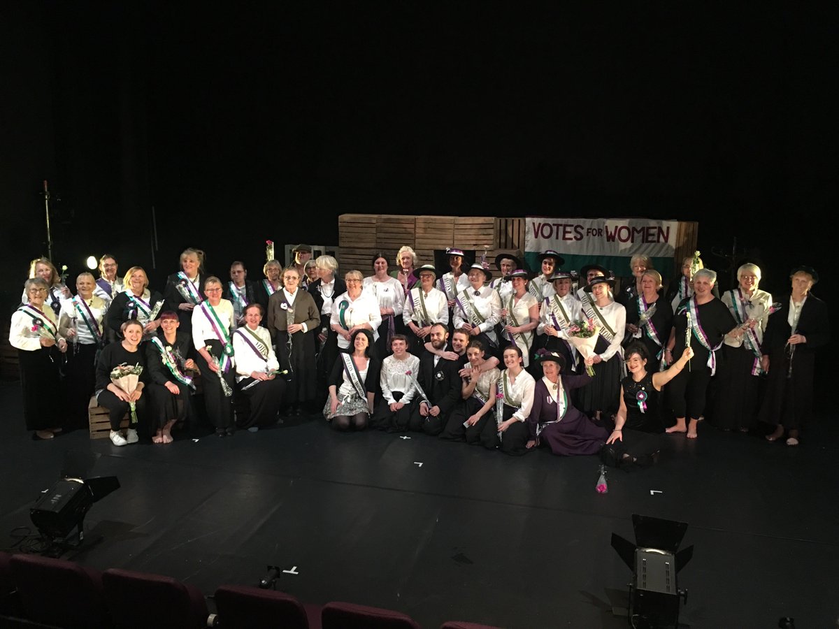 abbottdance's tweet photo. What a journey the #deedsnotwordstour has been! Thank you to all who have been part of our celebration of the powerful & resilient women & their supporters who over 100 years ago fought for our right to vote. Remember them by heading to the polls tomorrow! #deedsnotwords #vote100 https://t.co/BEbRoiBBDl