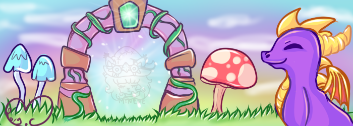 Kokolat_Spark's tweet photo. Spyro ♥ #portal #spyro #dragon #mushroom #dessin #artwork https://t.co/xmFkWJOvxY