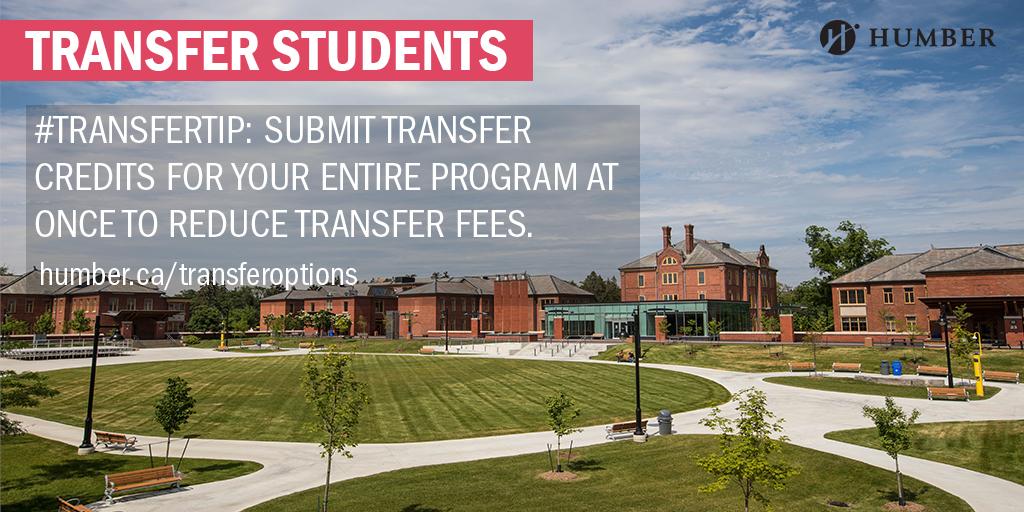 HumberPoly's tweet photo. TRANSFER STUDENTS! Here is your  #TransferTip of the month! #GetTheCreditYouDeserve Apply Today: https://t.co/MiQQITmlwH https://t.co/3ezr016QA9