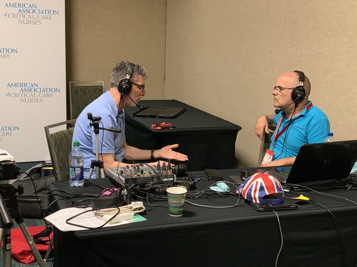 Watching the critical care podcast master <a href="/ccpractitioner/">The Critical Care Practitioner</a> doing what he does best with one of the best NTI speakers ever <a href="/EugeneMondor/">Eugene Mondor</a> #NTI2019