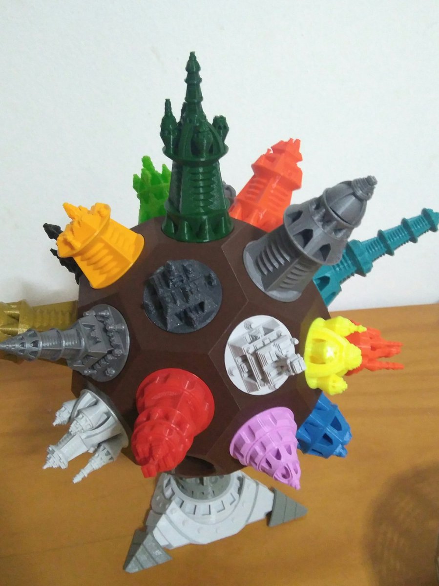 ferjerez3d's tweet photo. Day 22.... Green tower #3dprinted using @Fillamentum pearl green . The full dodecahedron looks like a big sci-fi city. #everydayacity #municipalmay https://t.co/qs1V1mEBww