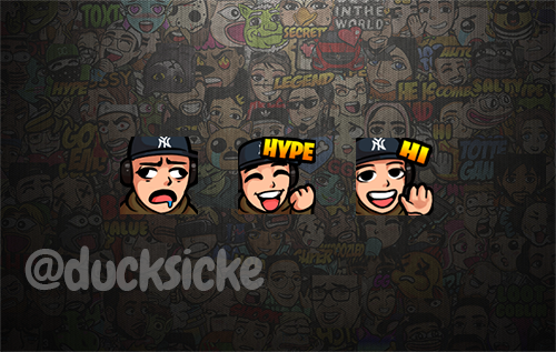 Die neuen Emotes sind fertig was sagt ihr dazu? (gezeichnet von @ducksicke )