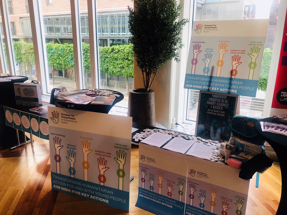 We are ready to talk about the #YouthCompact together with <a href="/unfpa/">UNFPA</a> og <a href="/norcapweb/">NORCAP</a> at the #EndSGBVOslo tomorrow! Welcome to our market place stand @statssekhagen <a href="/jensfh/">Jens Frølich Holte</a> <a href="/dagiulstein/">Dag Inge Ulstein</a> #EriksenSøreide ❤️