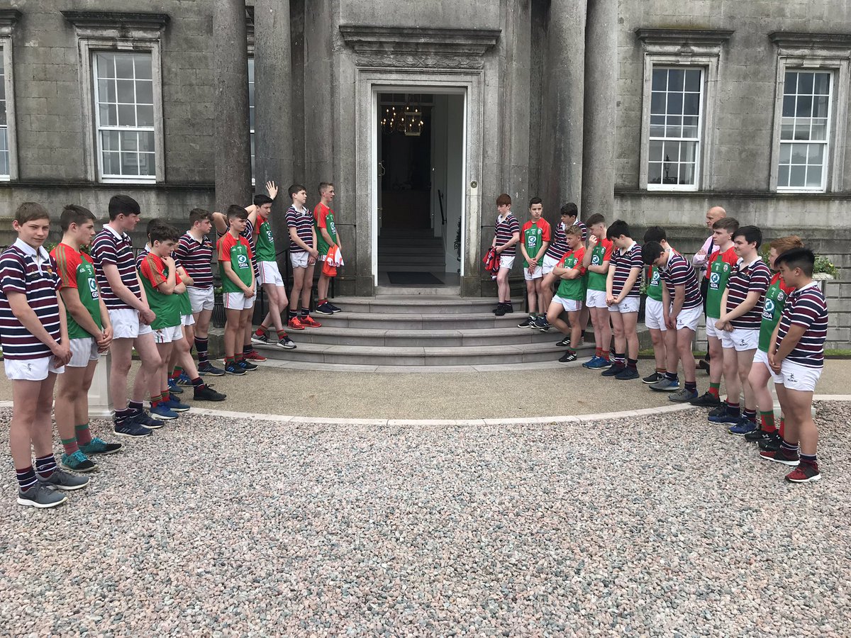 SharedEdArmagh's tweet image. Game of two halves with our special referee HRH Prince of Wales.