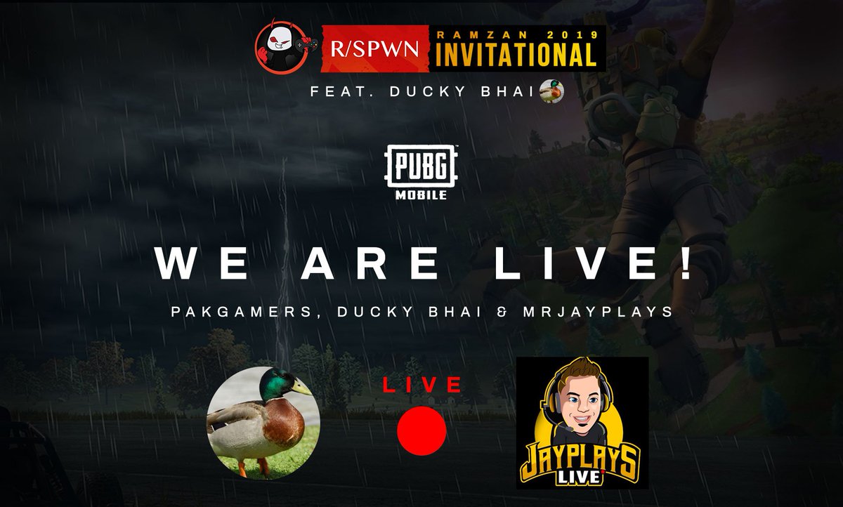 PakGamers's tweet image. We are live!
Go to the link: youtube.com/watch?v=TqOcW-…
PakGamers presents R/SPWN Ramzan 2019 Invitational PUBG Mobile Tournament Featuring Ducky Bhai &amp;amp; MrJayPlays!