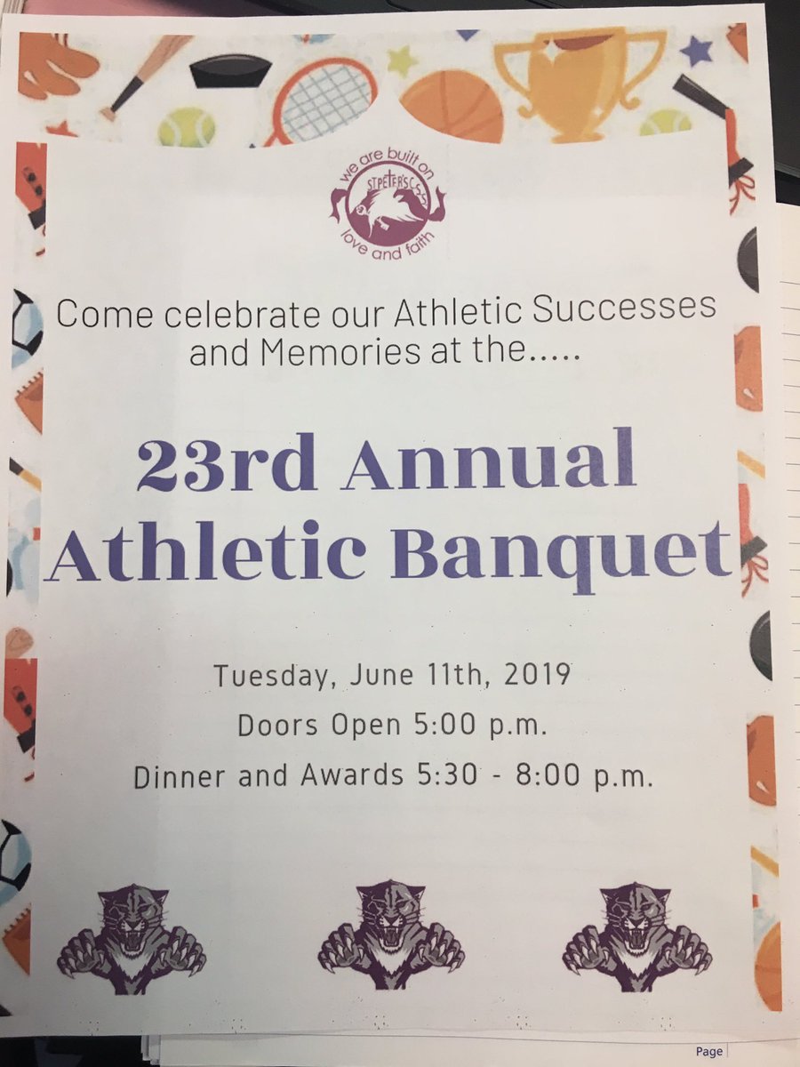 SMCDSB_PET's tweet photo. Athletic banquet is quickly approaching. Please save the date. 😀 https://t.co/tv7z4SA9Aw