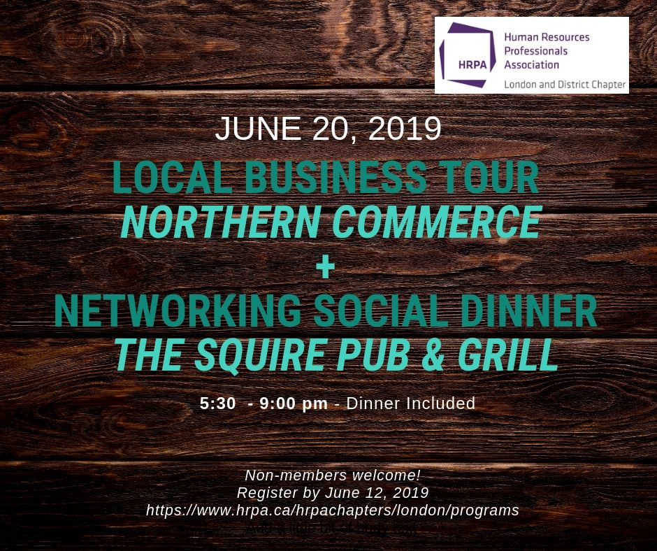 HRPA_LD's tweet image. Looking for a great networking opportunity? Join us for our event on June 20th. Registration is now open! Click the link for details and to reserve your spot. tinyurl.com/y5qtza4d
#nonmemberswelcome #ldnont #networkingsocial @SquirePubLondon @NorthernComm