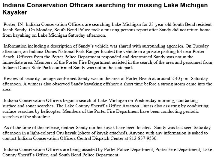 MaxLewisTV's tweet image. #UPDATE: The @icohq says a witness saw Jacob Sandy kayaking offshore a short time before a strong storm came into the area. Conservation officers are conducting surface and sonar searches and are also searching from the air