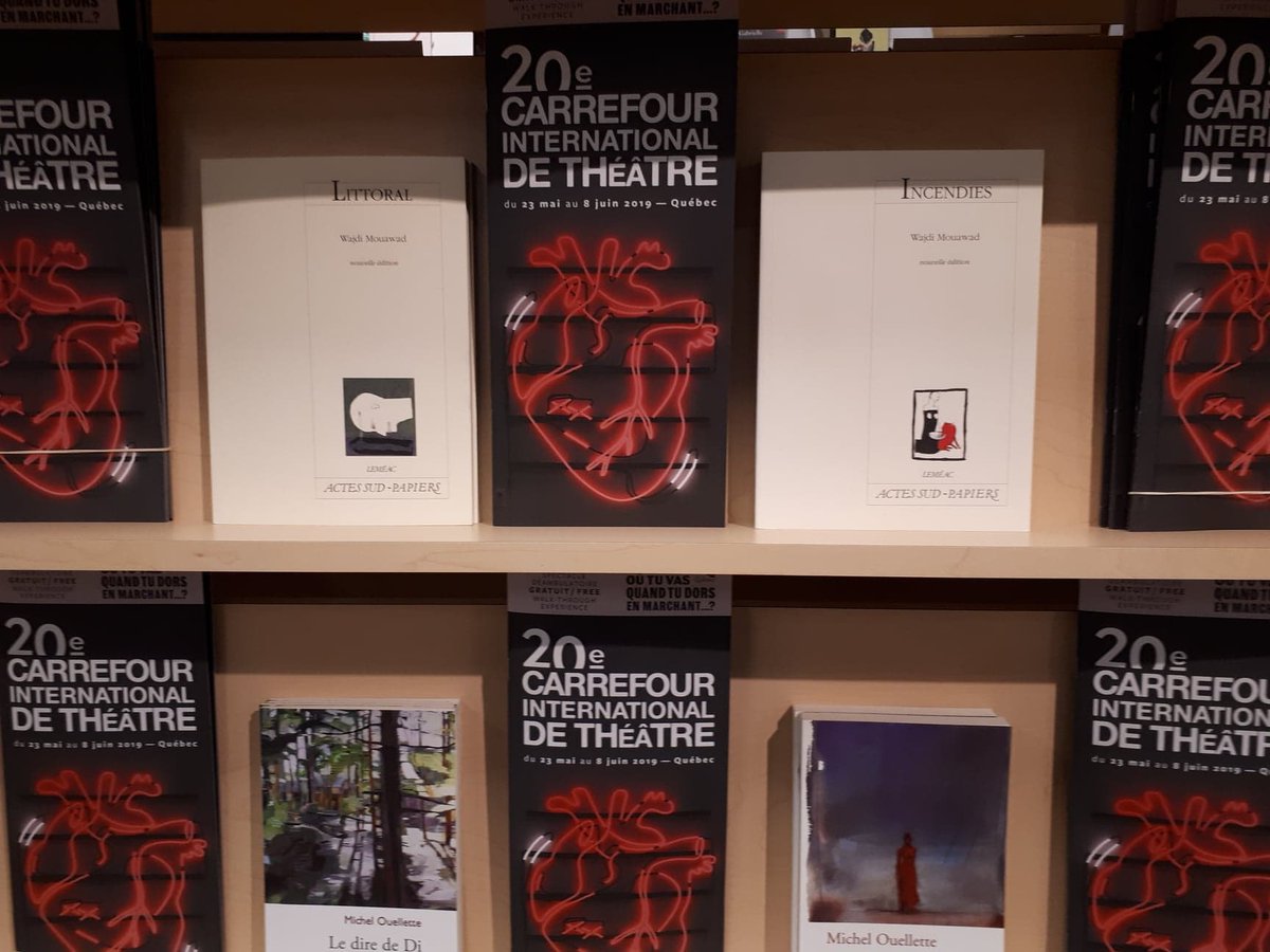Le Carrefour international de théâtre commence demain! Et la <a href="/LibLaliberte/">Librairie La Liberté</a> vous propose des livres sur les pièces présentées! <a href="/festivaltheatre/">Carrefour théâtre</a> | <a href="/Lemeac_editeur/">Leméac</a> | <a href="/prisedeparole/">Prise de parole</a>