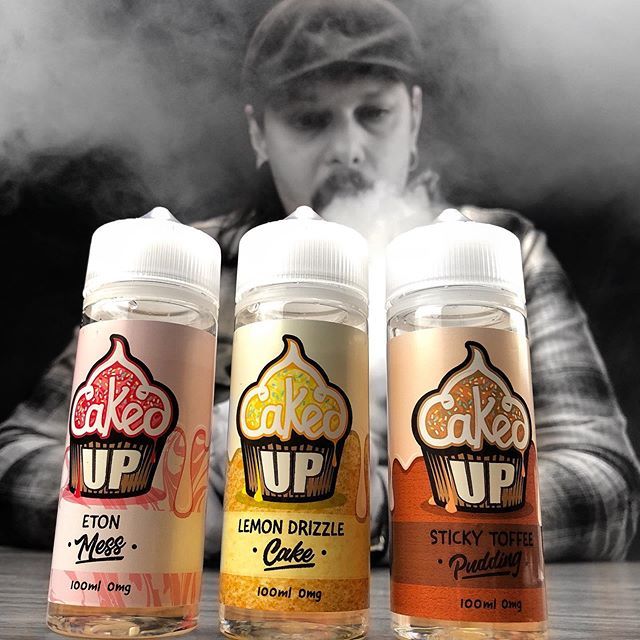 TheVapingSulk's tweet photo. CAKED UP produced in the UK. These high VG e liquids aim to replicate the tastes of traditional desserts.. but do they? Well hit the link in the bio to watch my latest video on YouTube and find out. https://t.co/f97gYQ2igT https://t.co/8I2bRl4t4e