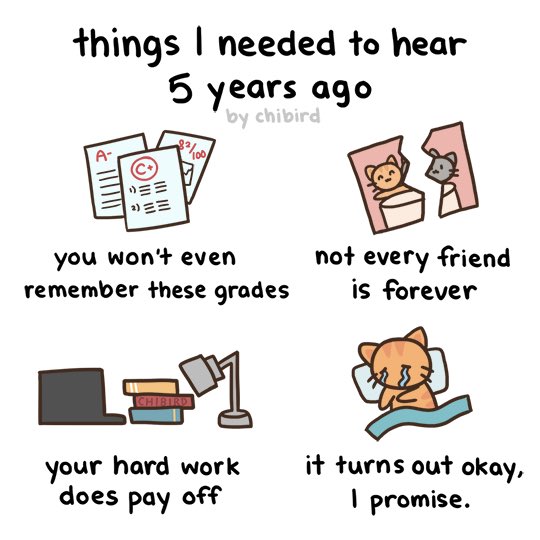ChibirdArt's tweet photo. Maybe some of you are in a place where you need to hear these things. Trust me, it does turn out okay. 💛 https://t.co/fnpxv2APKp