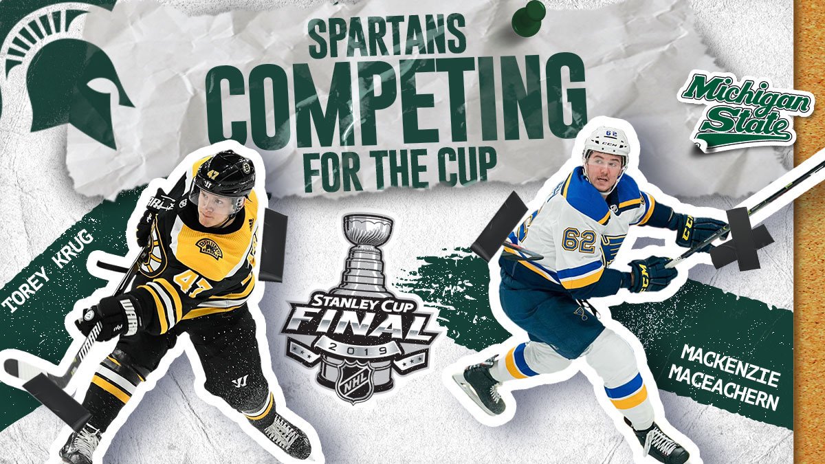 MSU_Hockey's tweet image. For the eighth time in the last 14 seasons, a Spartan will hoist the Stanley Cup!