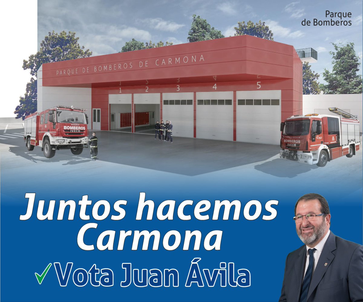 mamengar's tweet image. Yo confío en @JuanAvilaCARMO por su compromiso y porque juntos seguiremos trabajando para hacer realidad proyectos como el nuevo parque de bomberos y porque JUNTOS HACEMOS CARMONA, porque LO MEJOR ESTA POR LLEGAR