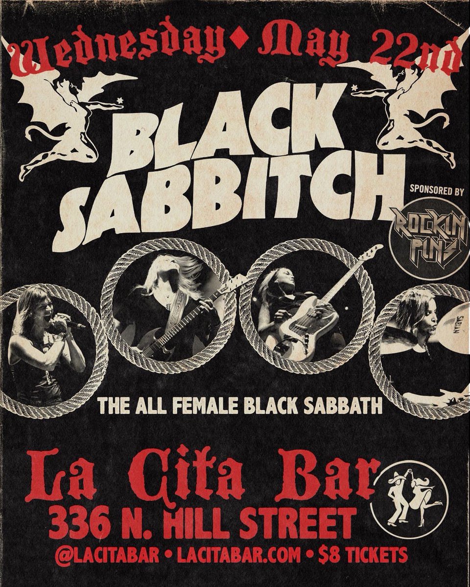 Tonight! #blacksabbitch 7th anniversary show! #DTLA #BlackSabbath #ozzyosbourne #losangelesmetal