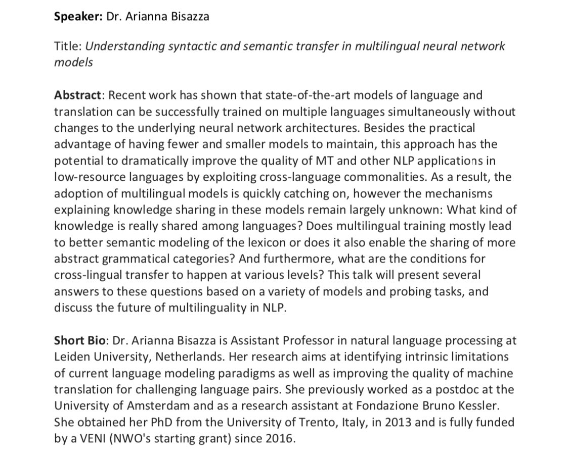 MTSummitXVII's tweet photo. Here’s the information you need about our three invited talks at #MTSummit2019 https://t.co/7hTGOMqBkm