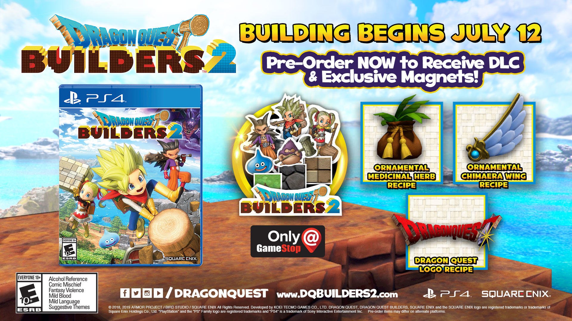 dragon quest builders ps4 gamestop