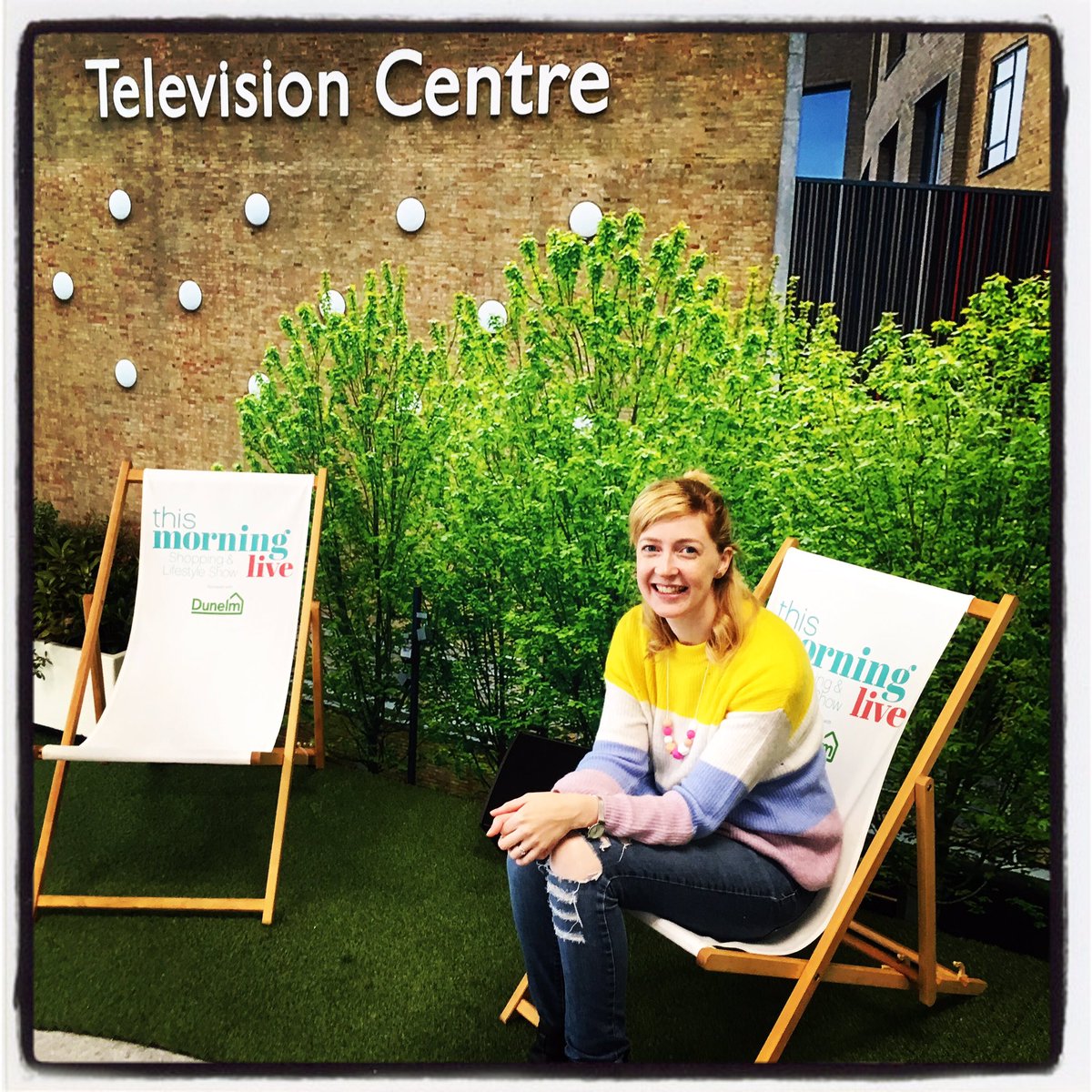 J E A N 💌 (@asseenonjean) on Twitter photo Just causally chilling at television centre, in a deckchair, as you do! Had a fab time at <a href="/TMLiveEvent/">This Morning Live</a> last weekend for a #presstrip 🙌🏻 <a href="/thismorning/">This Morning</a> Just causally chilling at television centre, in a deckchair, as you do! Had a fab time at <a href="/TMLiveEvent/">This Morning Live</a> last weekend for a #presstrip 🙌🏻 <a href="/thismorning/">This Morning</a>