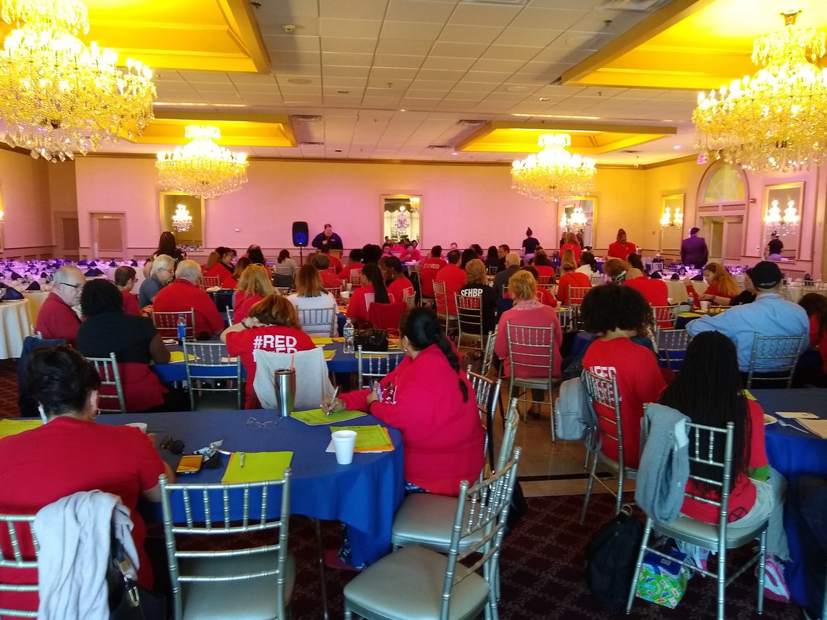 Paterson E.A. Delegate Assembly - A sea of red! #RedForEd #fixtheunfairness