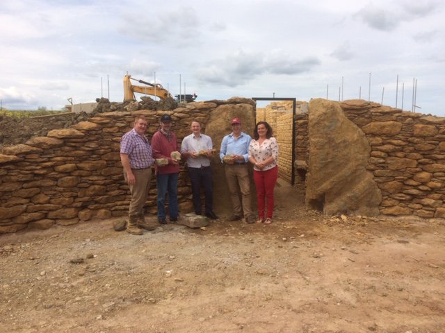 MidBarrow's tweet photo. Great day today, we were visited by Tim Ashton #soultonhall , Tim Daw #TheLongBarrow at All Cannings , Richard Squires #willowrow to exchange stones from each of our barrows and enjoy lunch. #longbarrow #roundbarrow #sacredstonesltd #standingstones https://t.co/sjjVhjeJvx