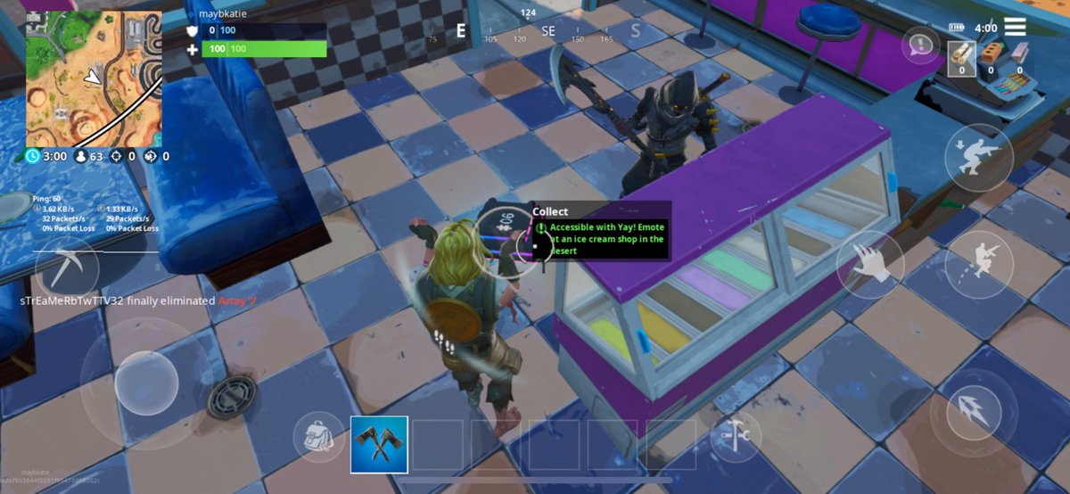 Solar Item Shop And Fortnite News On Twitter Fortbyte 6 Accesible With Yay Emotes At An Ice Cream Shop In The Desert Fortbyte Fortnite Fnbr