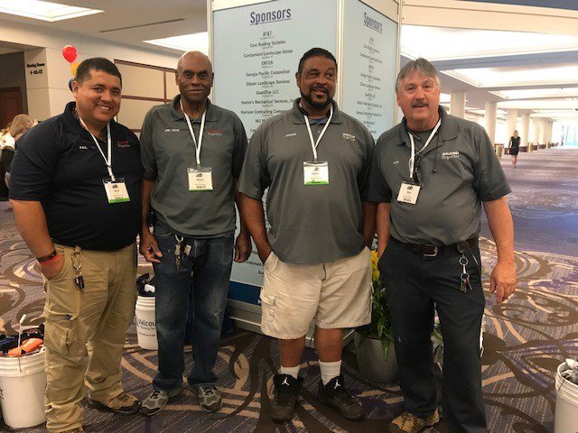 BrandREServices's tweet photo. These guys keep our properties looking good! Raul, Arb, Darren and Don having a good time today at #BOMA #BOMAGeorgia #Atlanta #AtlantaCRE #PropertyManagement https://t.co/DdlLPNlmNR
