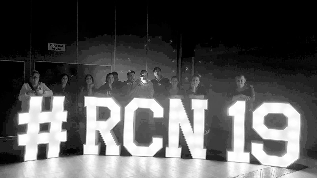 Jenna_RNLDSW's tweet photo. This will be the front cover of our book.... Congress conundrums! We all met at Congress last year and like last year, we are one short due to the pull of a&e. Get well soon Craig! #RCNcongress2019 #RNLD100 #RCN19 #mutidisiplinary #colaborativeworking #congressoutlaws https://t.co/vds3nN5EGY