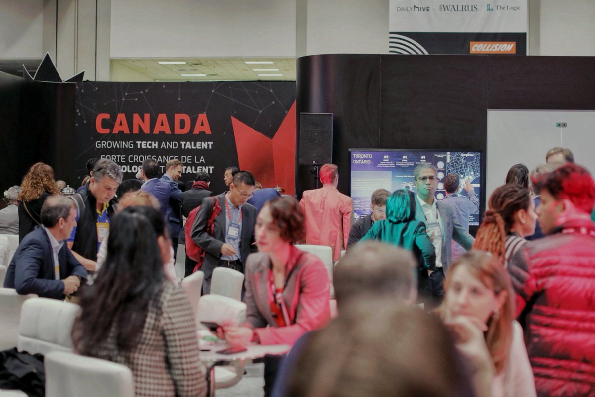 SDC_TCS's tweet photo. Nos délégués commerciaux donnent aux entreprises canadiennes un véritable avantage sur les marchés internationaux. Une autre excellente journée à la conférence #CollisionCanada pour aider les PME canadiennes de #technologie à explorer leur potentiel à travers le monde. https://t.co/inrHUBanNy
