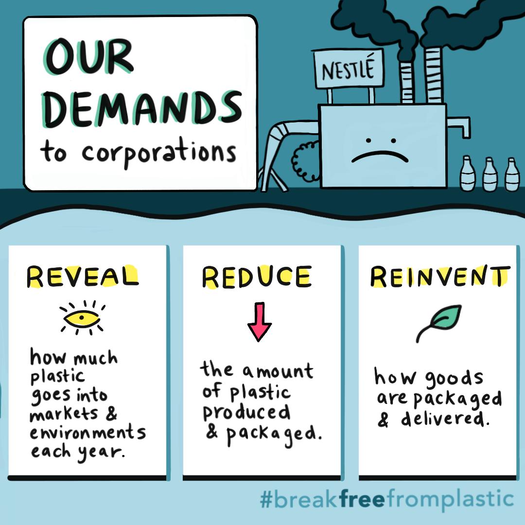 brkfreeplastic's tweet photo. Corporations created a #plasticmonster with all of their single-use products and packaging - and it’s time for them to meet our demands!

Learn the 3 R's to hold corporates accountable and #breakfreefromplastic! https://t.co/2weogGyXE3