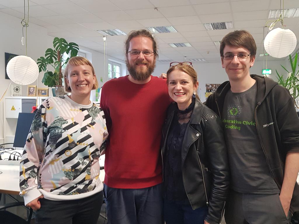 C_Stihler's tweet photo. So pleased to catch up with @okfde @OKFN #OpenFuture #OK15 https://t.co/HNJv7uoPrq