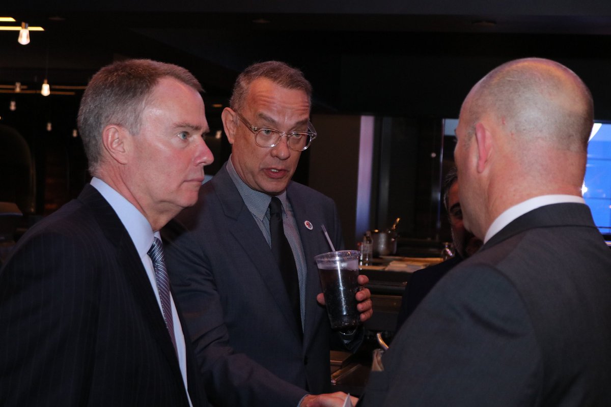 Azimuthlist's tweet image. Had a chance to speak with ⁦@tomhanks⁩ and ⁦@IndyMayorJoe⁩ today. Pretty sure I made Tom a little sick. Congrats to Mayor Joe for powering through my comments.