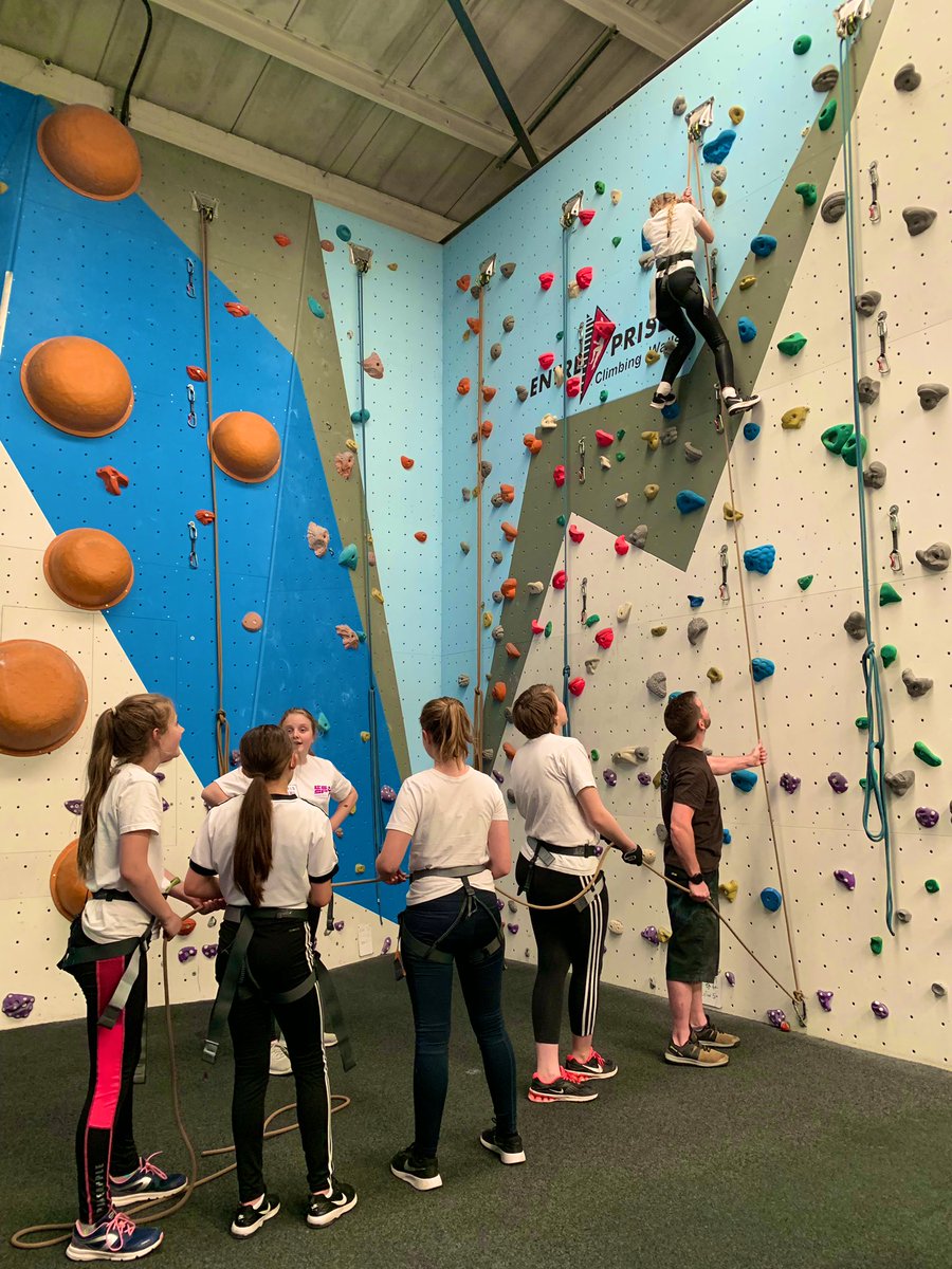 What a group! @ThisGirlCanUK @FrieslandPE Challenge, competition, support and a lot of fun. Well done to all the girls tonight at the climbing unit! #overcomeyourfears