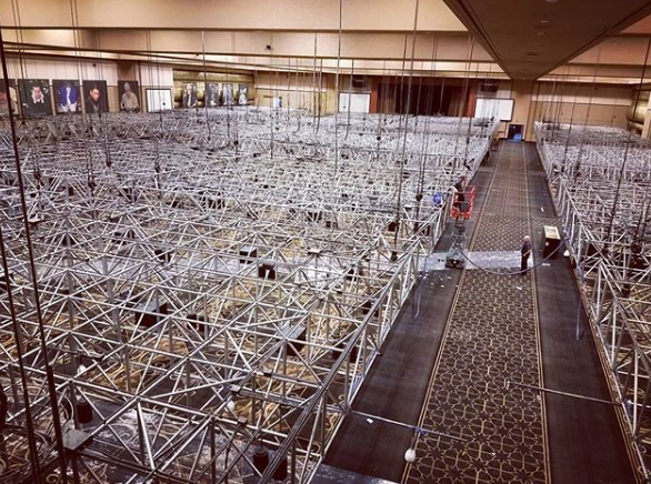 RioVegas's tweet photo. Setup for the 2019 @wsop is officially underway at #RioVegas! The first event starts next Tuesday! https://t.co/QejiAN8ngq #WSOP https://t.co/4YDw6ZIuMx