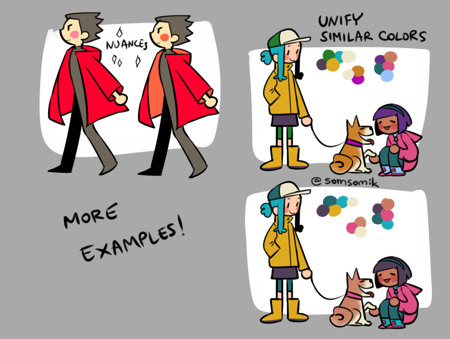somsomik's tweet photo. Also I made a small tutorial (?) for friends and decided to translate and share it with you :>
I'm not claiming it's rules or smth, it's just some ways to express things in drawing that I'm using myself 💦 https://t.co/XSElk3U3eD