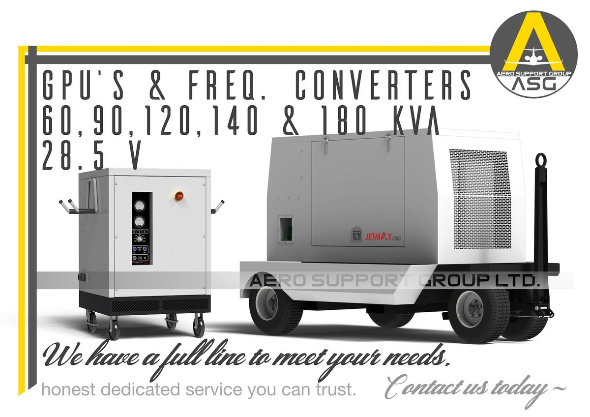 ASGLtd_'s tweet image. To everyone out there looking for GPU&apos;s we have a newly developed complete line of units. We are sure to have one that will suit your needs.    @asgltd @aerosupportgroup #gpu #groundpowerunit #groundoperations #fbo #mro #airlines #airportoperations