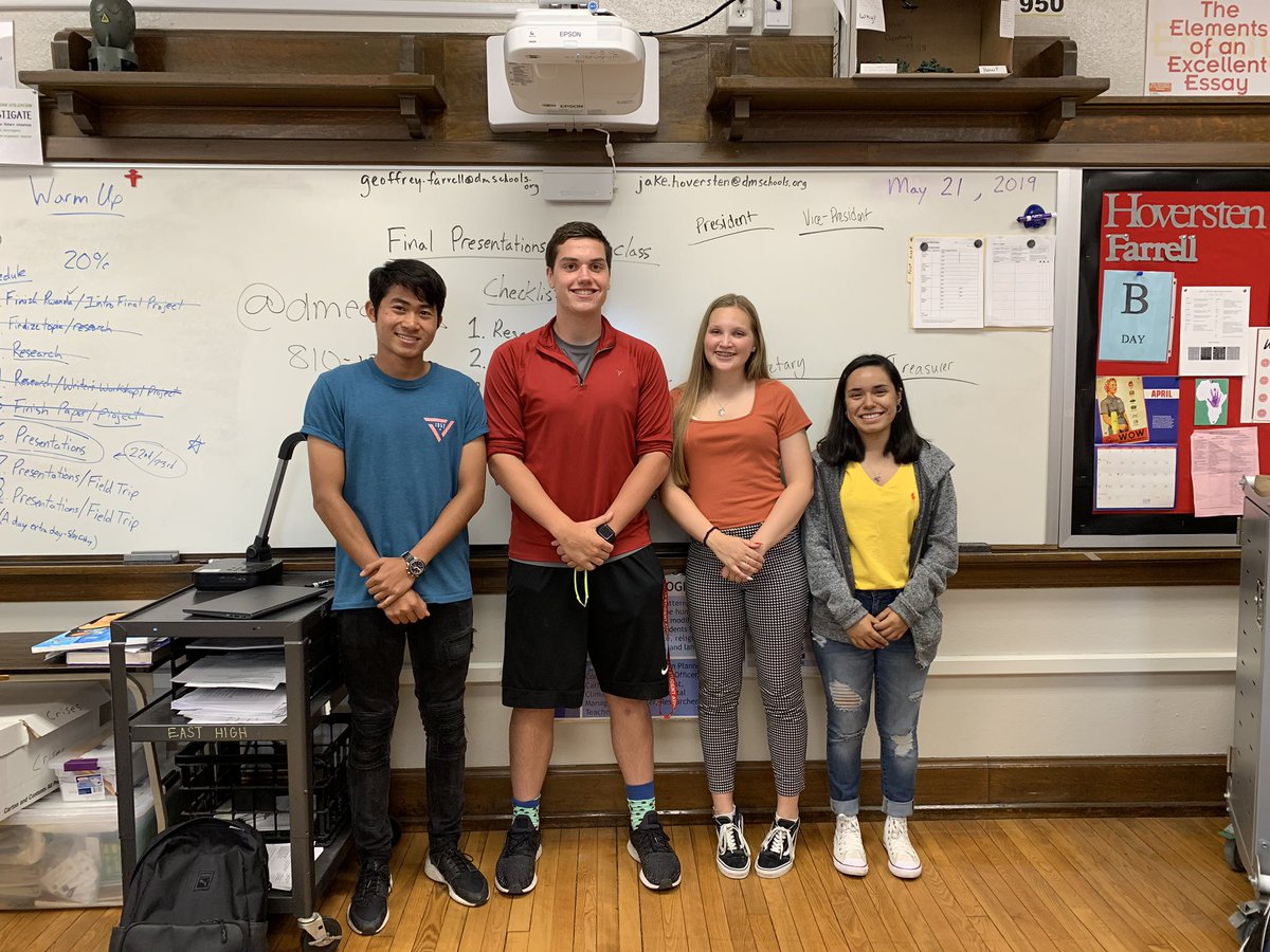 DSM East High NHS tweet media
