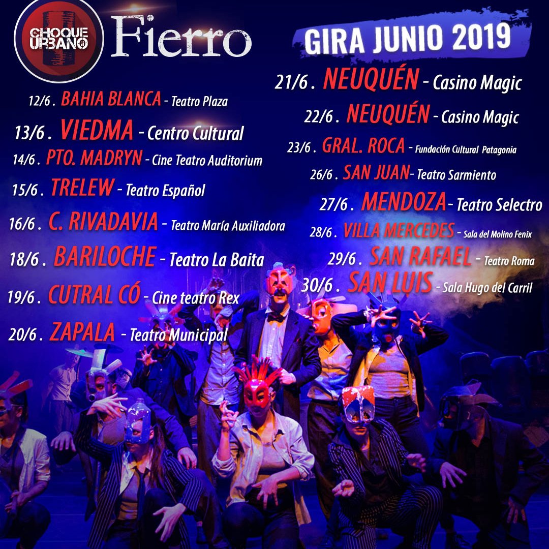 ¡Muy pronto salimos de gira por la Patagonia! <a href="/elchoqueurbano/">El Choque Urbano</a> presenta #Fierro
