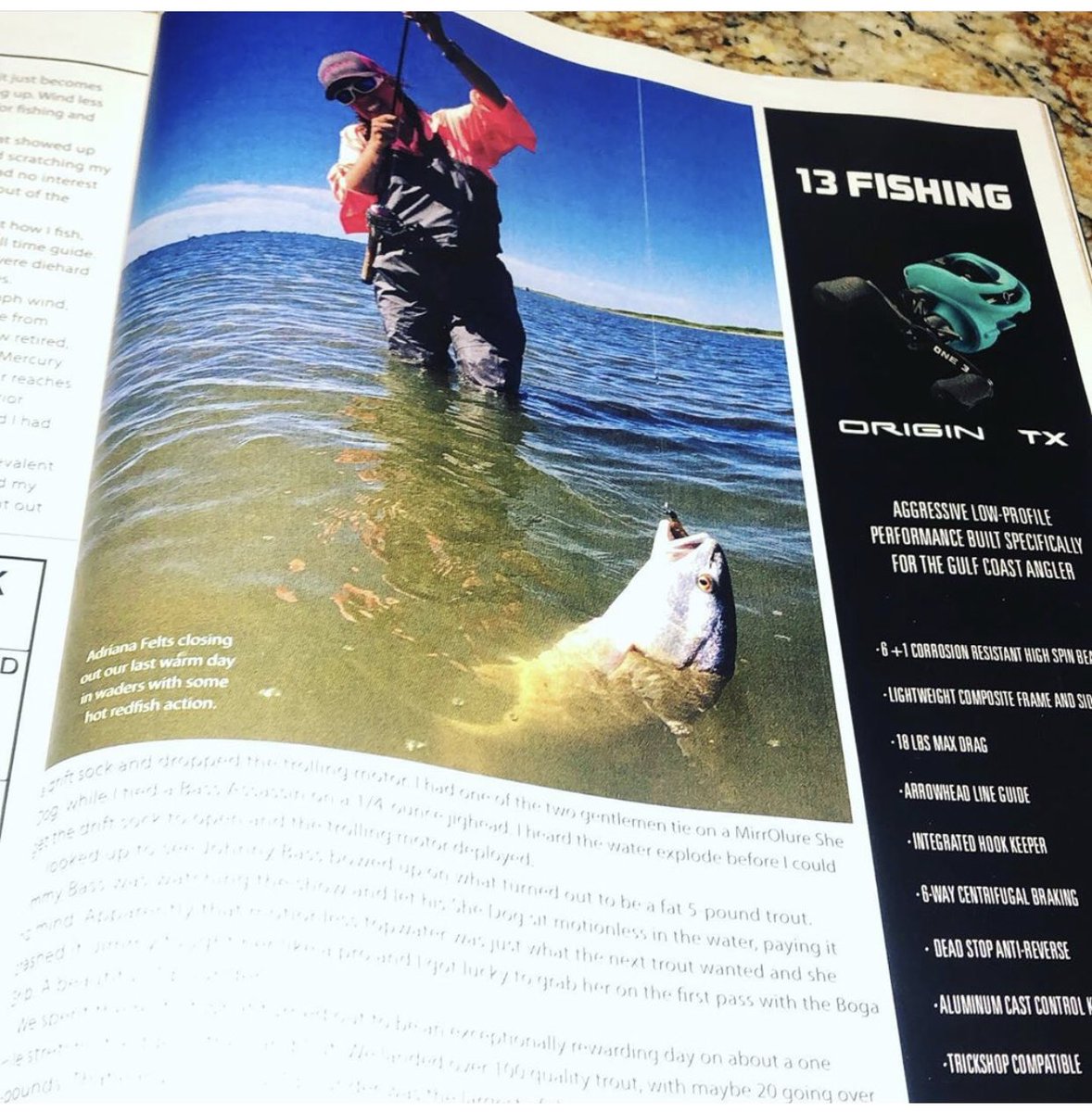 So this happened...I’m in a fishing magazine! #girlsfish #wadefishing