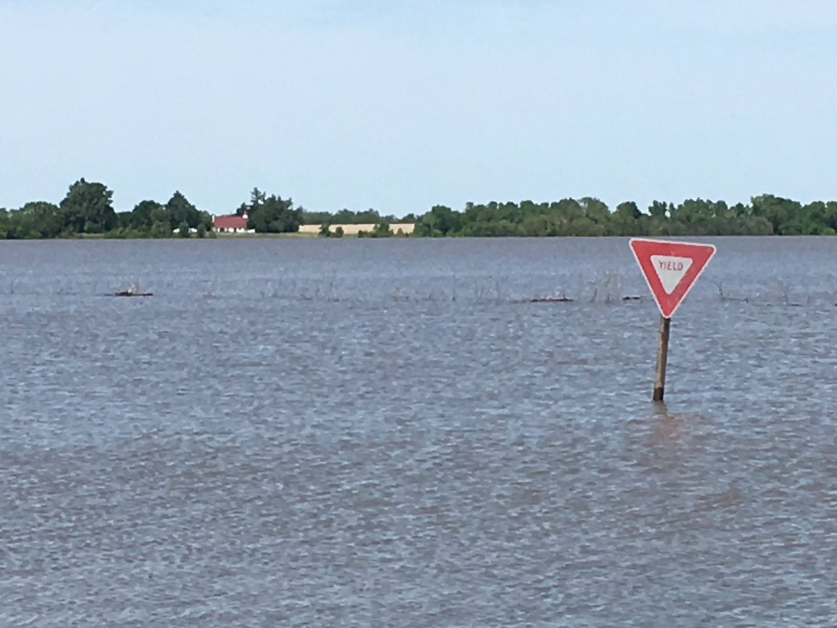 It’s official, May 2019 now stands as the new all time record high El Dorado lake level. The previous record was July 1998 at 1347.31. Currently it’s at 1347.34 and rising. What is that I see on the horizon?… looks like thunderheads. <a href="/EldoCityMgr/">David Dillner, City Manager</a> @visiteldoradoks <a href="/cityofeldo/">City of El Dorado KS</a>