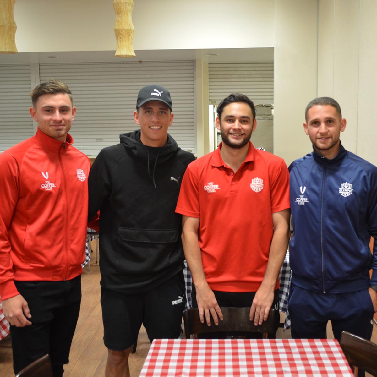 Olympic FC (@olympic_fc) on Twitter photo Cheers for stopping by <a href="/lachie_wales/">Lachie Wales</a> 👊
Was nice having a mini-<a href="/CCMariners/">Central Coast Mariners</a> Youth Team reunion after last night's match at Goodwin Park 🌴 Cheers for stopping by <a href="/lachie_wales/">Lachie Wales</a> 👊
Was nice having a mini-<a href="/CCMariners/">Central Coast Mariners</a> Youth Team reunion after last night's match at Goodwin Park 🌴