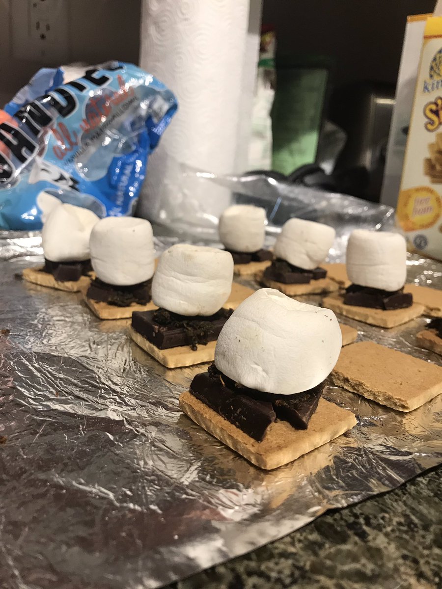 This morning I found vegan marshmellows & graham crackers Then, I medicated agave so I could make strawberry lemonade and just used the leftover decarbed sweet bits to make smores.