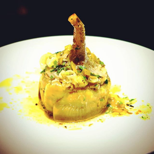 pecorinola's tweet photo. A "Roman Style" Artichoke! https://t.co/jk10wHSrFC