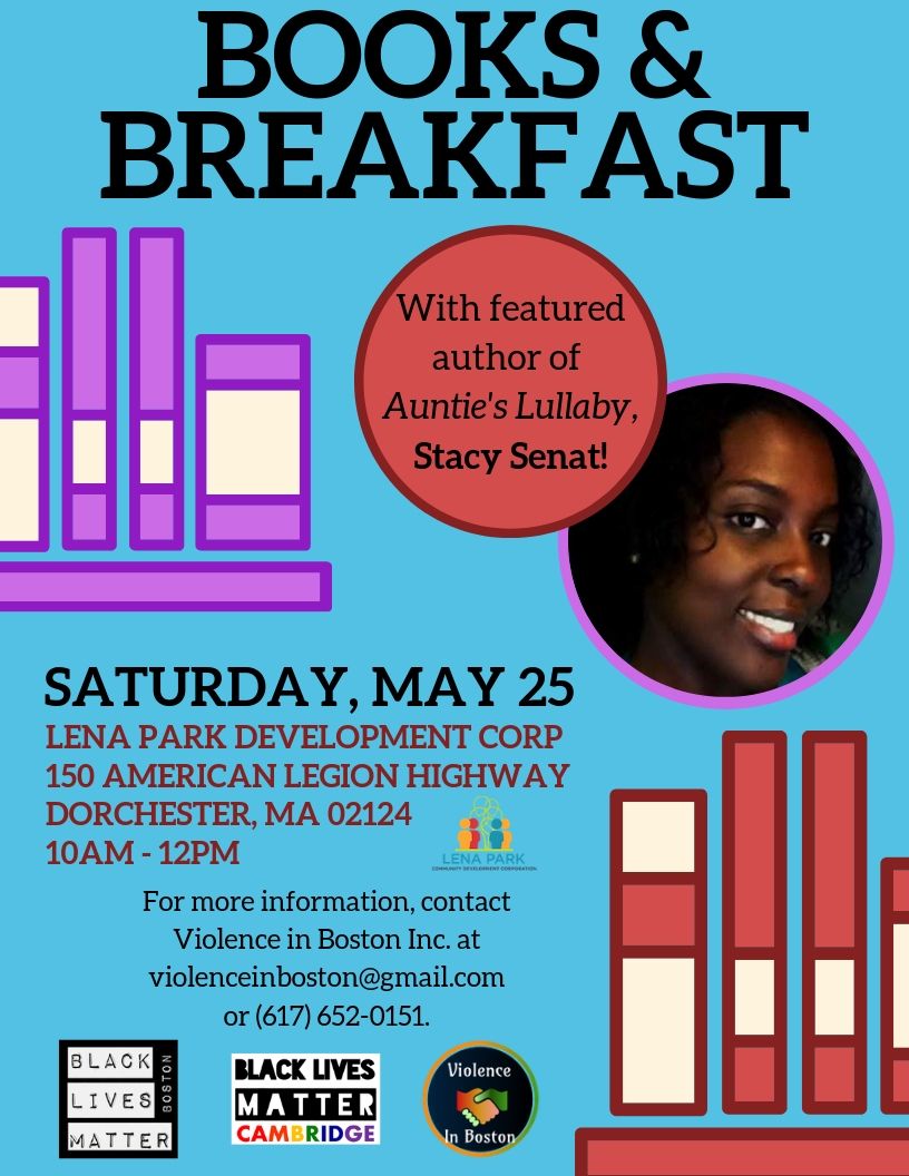 FightSupremacy1's tweet photo. Join @BLMCamb @ViolenceNBoston &amp; @BlmBoston for our 4th Books &amp; Breakfast May 25th 10 am to 12pm at Lena Park 150 American Legion Highway Dorchester, MA 02124! Free Breakfast🍳🥓 Free Book📚 &amp; Free Fun! https://t.co/yAetyA5e2l