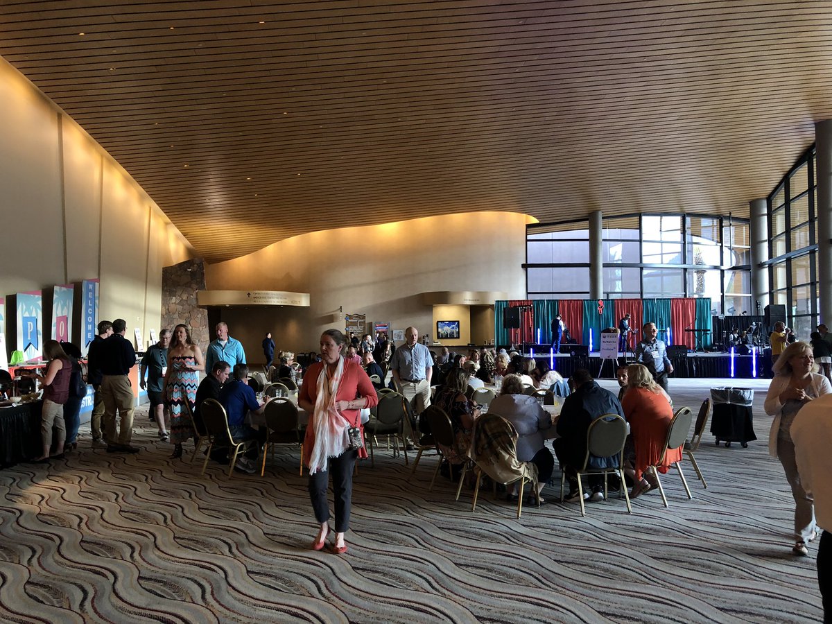 OfficialCTAA's tweet photo. The @CTAAEXPO Big Night Out has officially kicked off! Join us for an evening of festivities in the Convention Center lobby! #CTAAEXPO19 https://t.co/AacoNuqWP3
