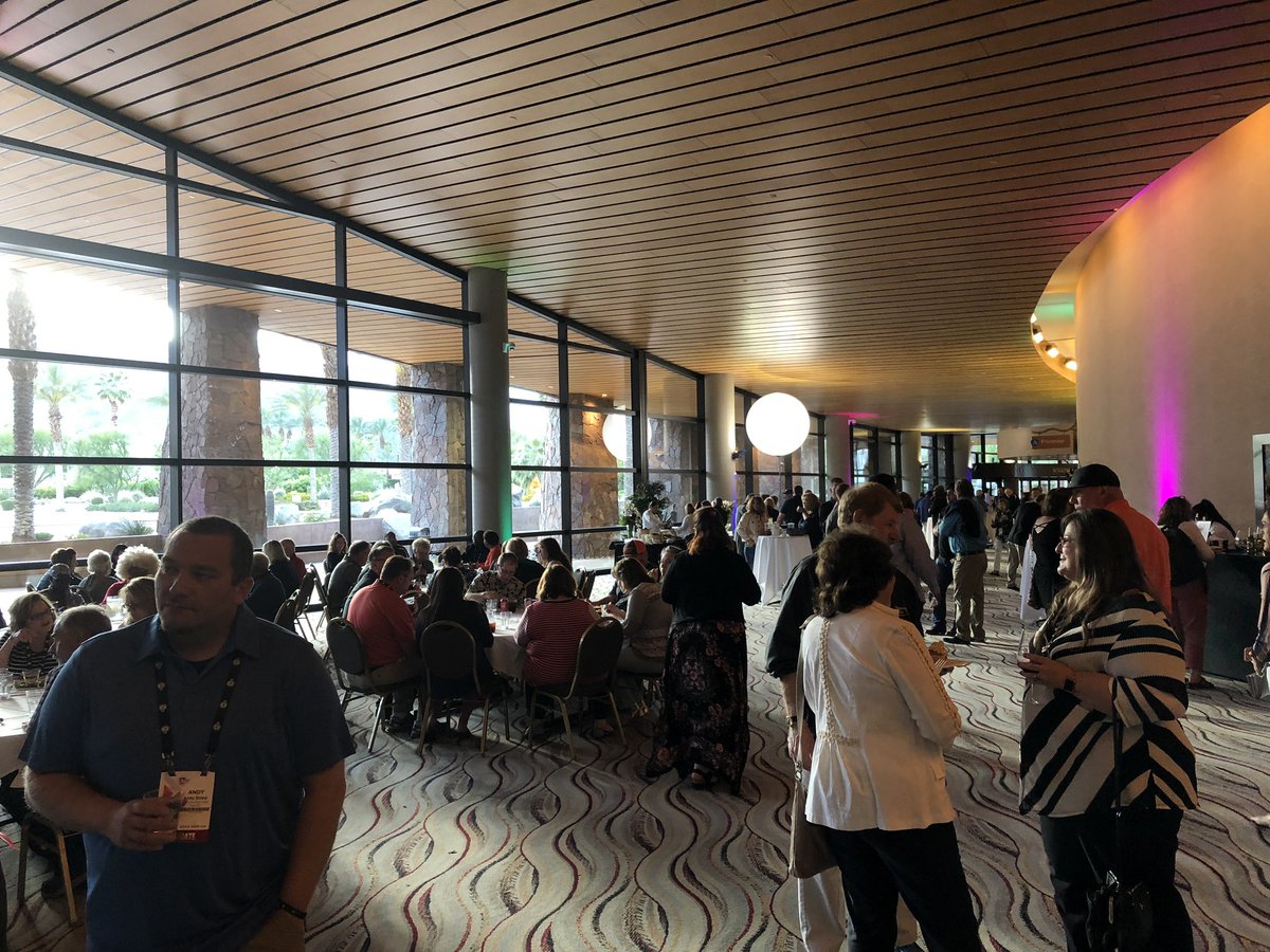 OfficialCTAA's tweet photo. The @CTAAEXPO Big Night Out has officially kicked off! Join us for an evening of festivities in the Convention Center lobby! #CTAAEXPO19 https://t.co/AacoNuqWP3