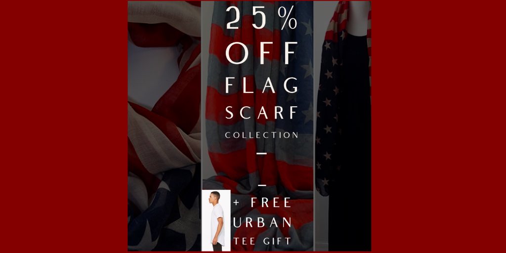 Kathryn_Style's tweet photo. Enjoy 25% off our entire Flag-inspired collection AND receive a FREE Urban Tee (an $18 value) this #MemorialDay Weekend!
Use Code: honor25 &amp; choose your size (S-XL) @ checkout.

This Urban Tee has a longer length and an extended, shirt-tail hemline in the back.  Our #gift to you! https://t.co/1PwkfkGANC