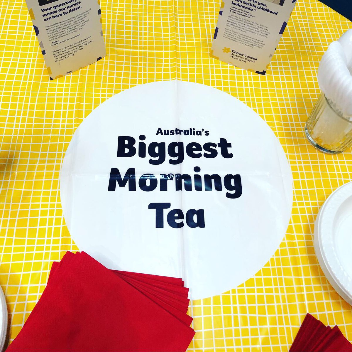 ICommAUS's tweet photo. Fun morning with friends, slipping into a sugar coma. #BiggestMorningTea #PeopleOfIComm https://t.co/XKvZc5pU7M