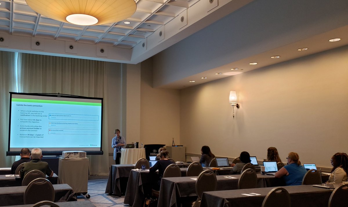 LizScottQBO's tweet photo. Awesome QuickBooks Training day in Philadelphia! The attendees were fabulous! Three trainers teaching three courses. Core, Adv and Recert certification all in one location! @mbrcpa @HSatterley #IntuitTrainingEvents https://t.co/sotEJe6llg