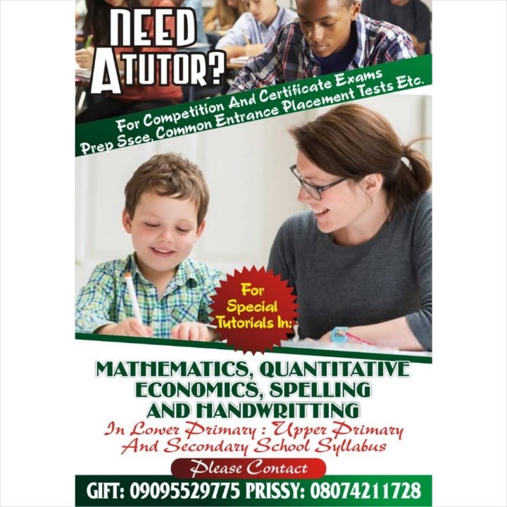 cilla_cliff's tweet photo. #CommonEntrance, #primarysixplacementtest, #Jssce, #WASSCE
YOUR KIDS SUCCESS IS YOUR NUMBER ONE PRIORITY AS A PARENT. CALL ME OR WHATSAPP ME ON: 08074211728 or 09095529775 https://t.co/LWHN1OrUhu